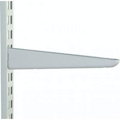 white metal shelving brackets|170mm twin slot shelving brackets.